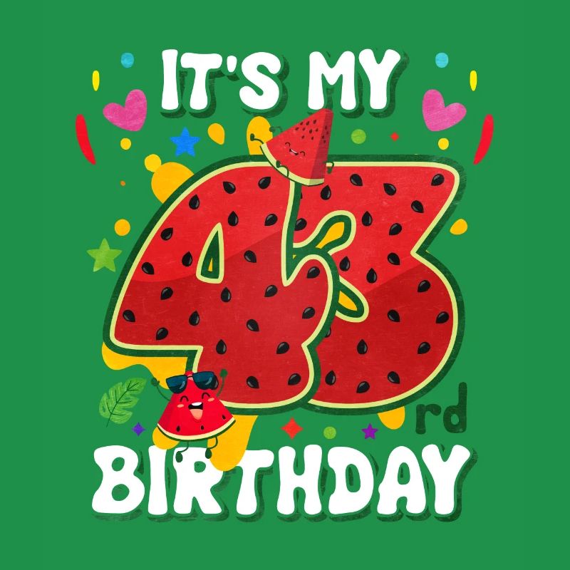 43e anniversaire Pastèque