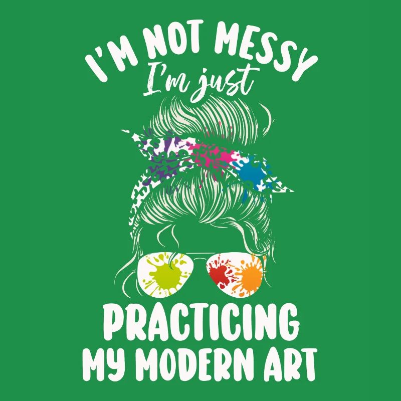 Ich bin kein chaotisches Gemälde mit moderner Kunst