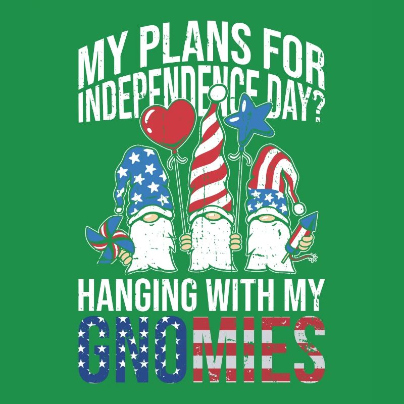 Gartenzwerg 4. Juli Indipendence Day Gnome