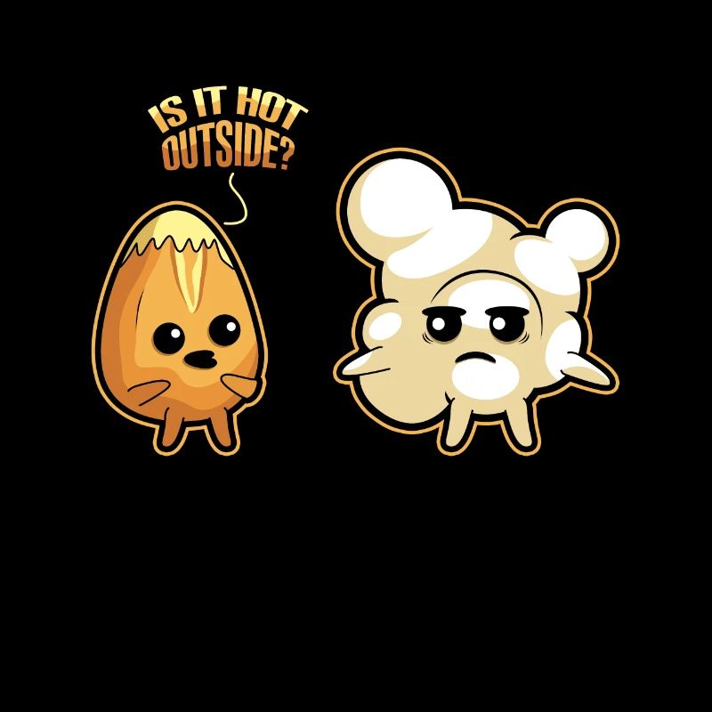 Funny Popcorn Hot Outside Hello Summer