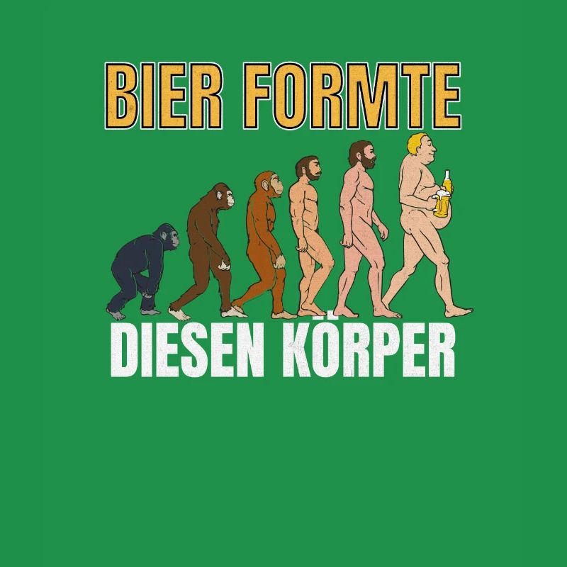 Bier formte diesen Körper Evolution Biertrinker