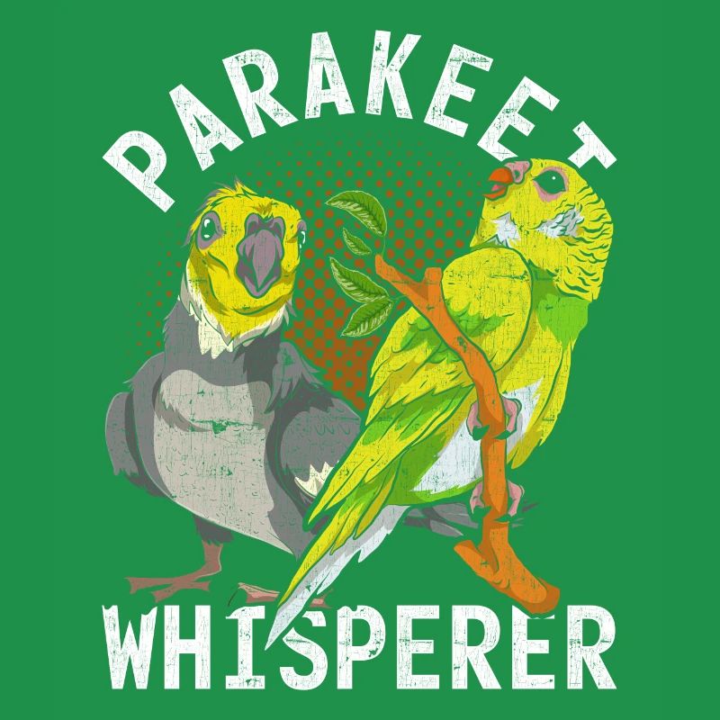 Parakeet Whispering Bird Gift Funny Parakeet
