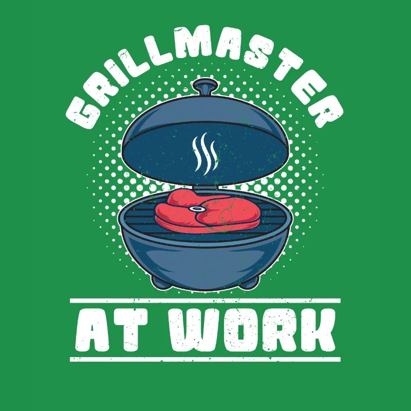 Grill master at work BBQ Fun grilling