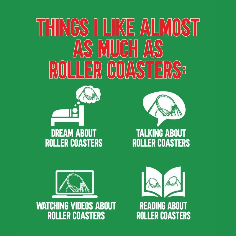 Achterbahn Rollercoaster Freizeitpark