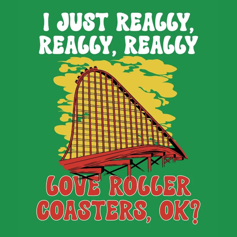 Achterbahn Rollercoaster Freizeitpark