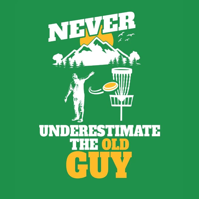 Never underestimate the old man at disc golf