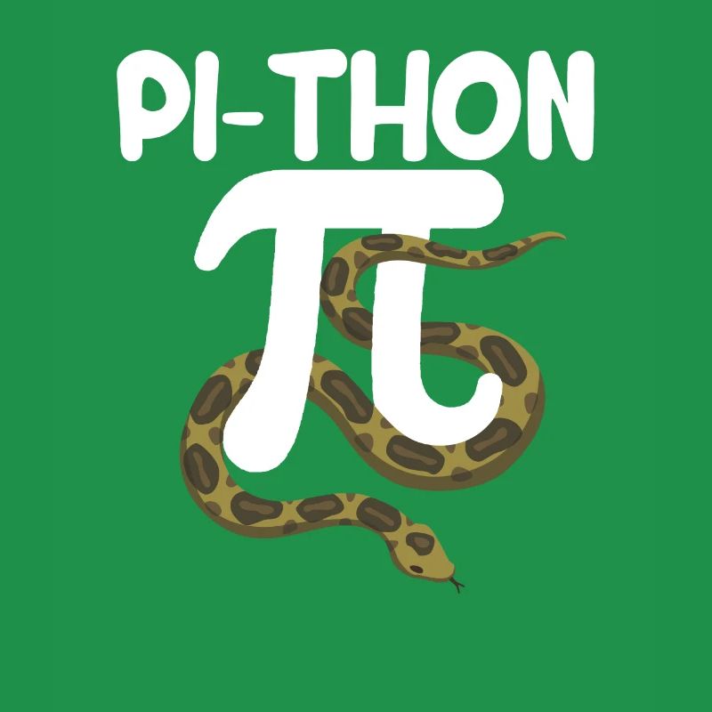Pi-Thon Lustiger Pi-Tag Python Schlange Mathematik