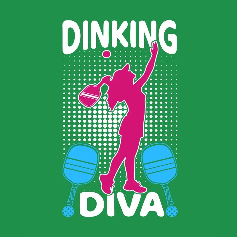 Retro Pickleball Dame - Dinking Diva