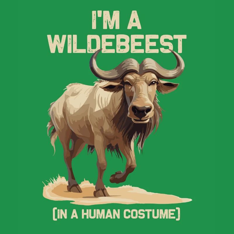Ich Bin Ein Gnu Witziges Halloween Kostüm Gnu