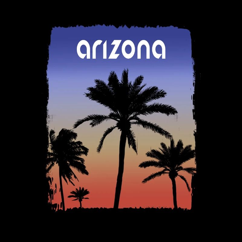 Arizona Sunset Vacation Souvenir Palm Tree