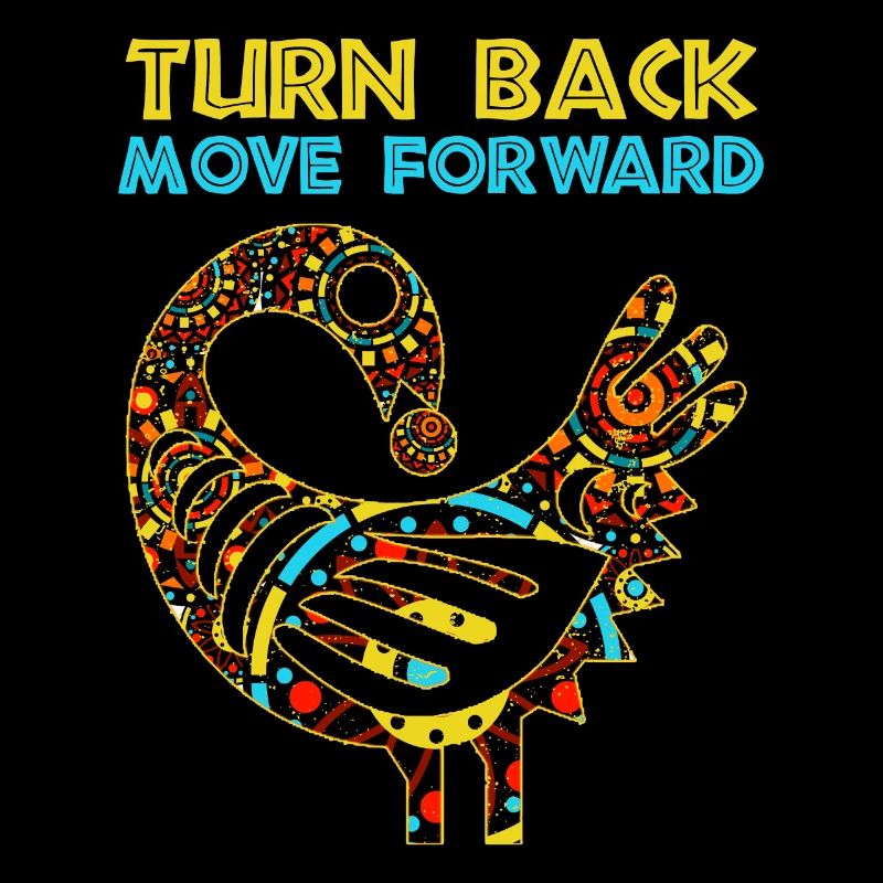 Sankofa Symbol Adinkra Ghana Schwarz