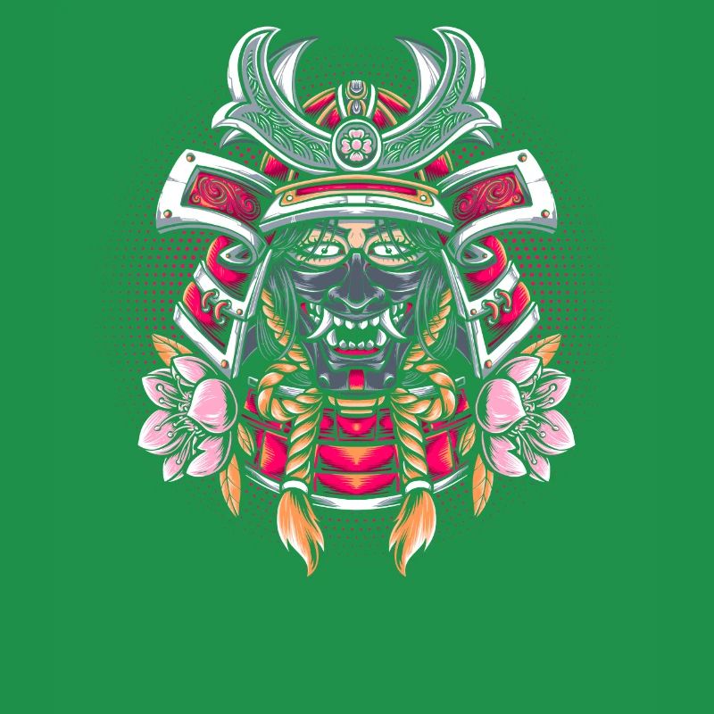 Samurai-Mädchen-Kriegerin