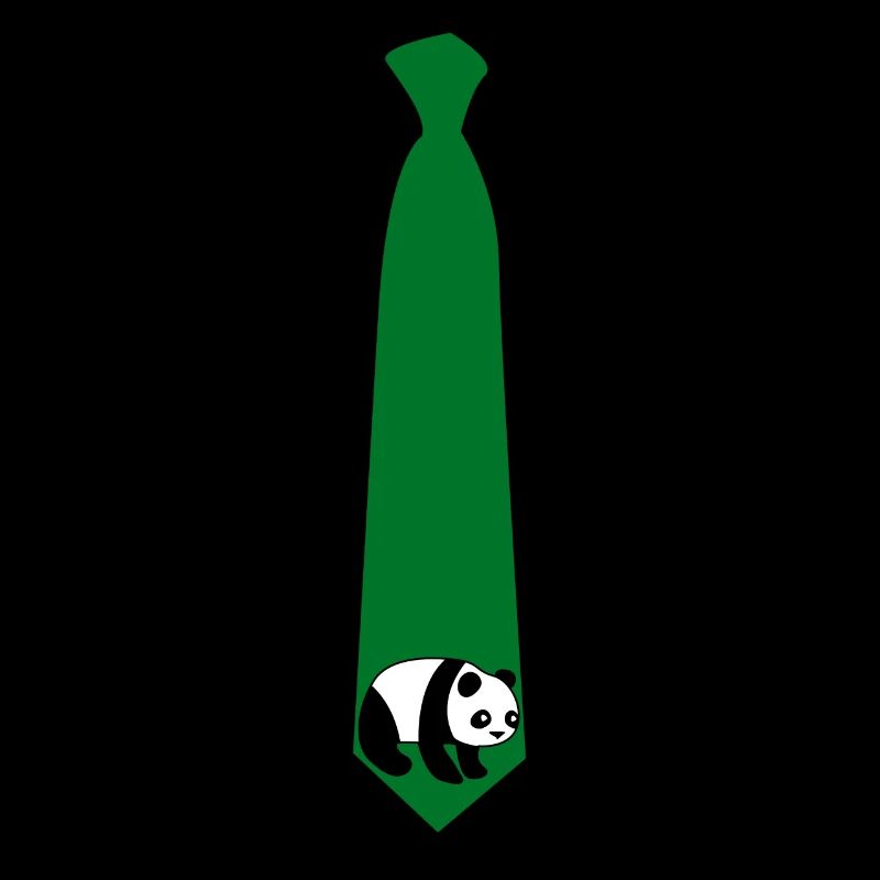 Panda Tie with Panda Bear