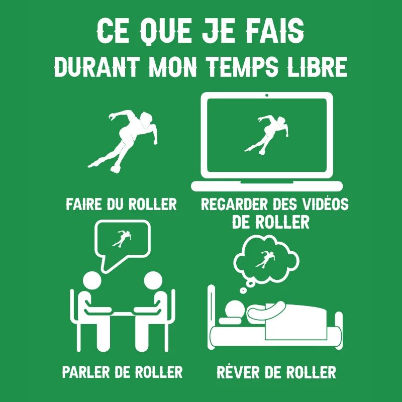 temps libre roller humour