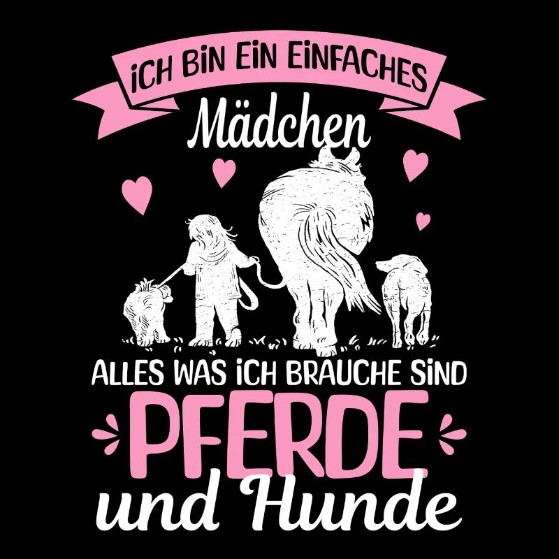 Einfaches Mädchen Pferde