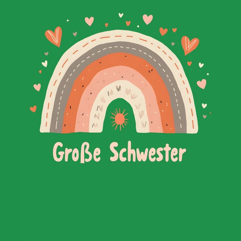 Große Schwester Regenbogen Boho