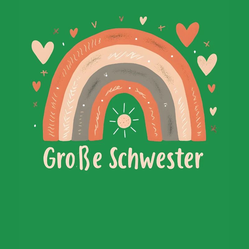 Große Schwester Regenbogen Boho