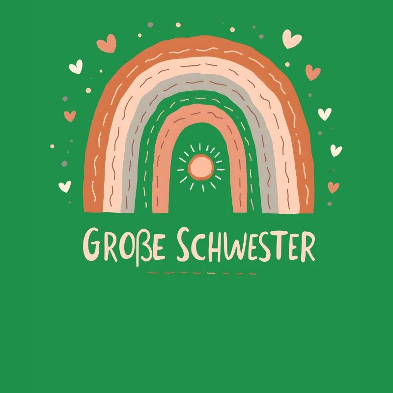 Große Schwester Regenbogen Boho