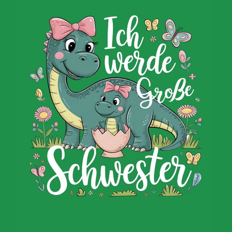 Ich werde eine große Schwester Dinosaurier
