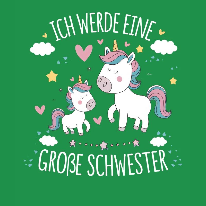 Ich werde eine große Schwester Einhorn