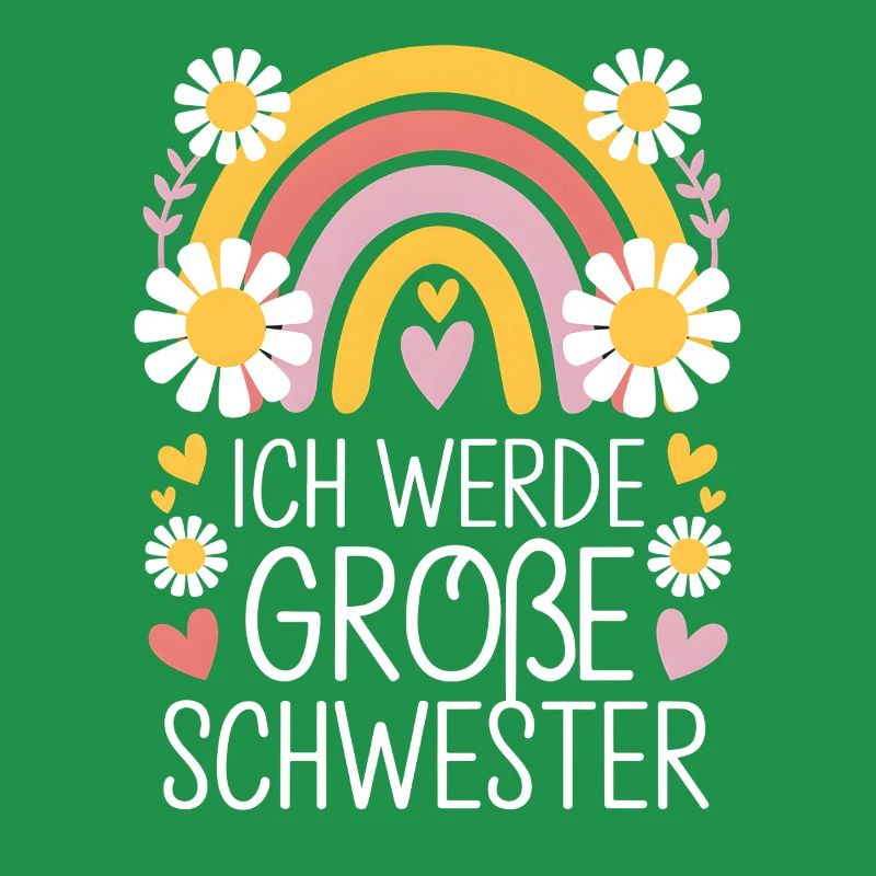 Ich Werde Große Schwester Regenbogen Boho