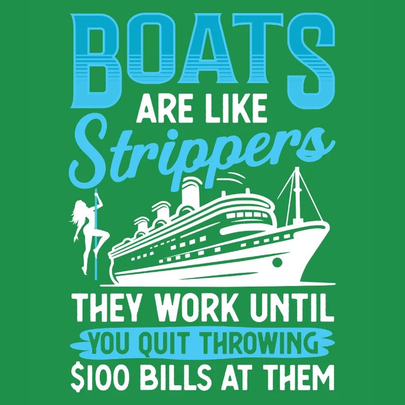 Humorvolles Boote und Unterhaltung Design