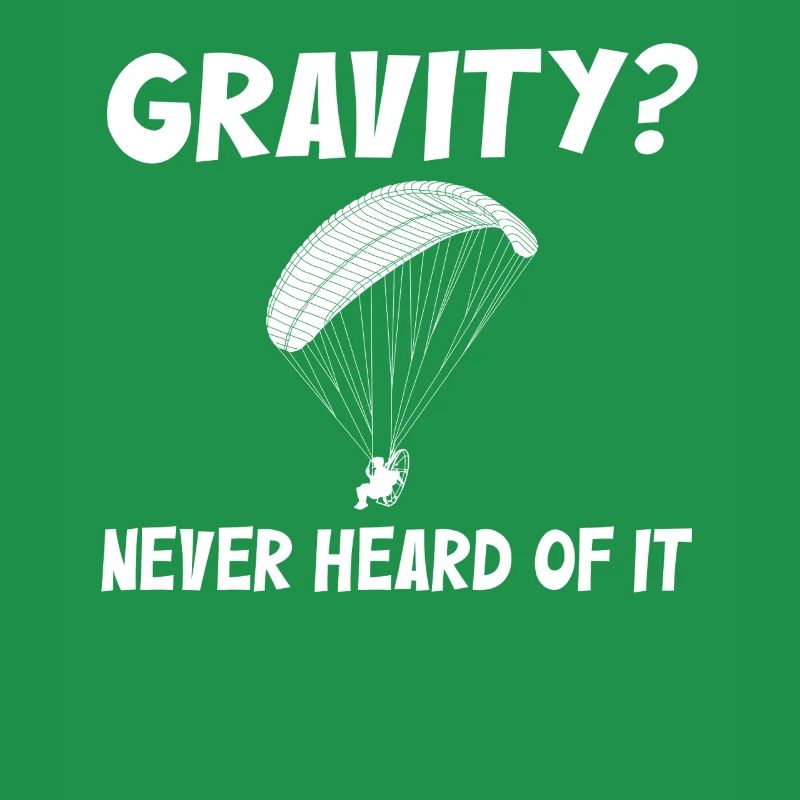 Mème hilarant de gravité de paramoteur