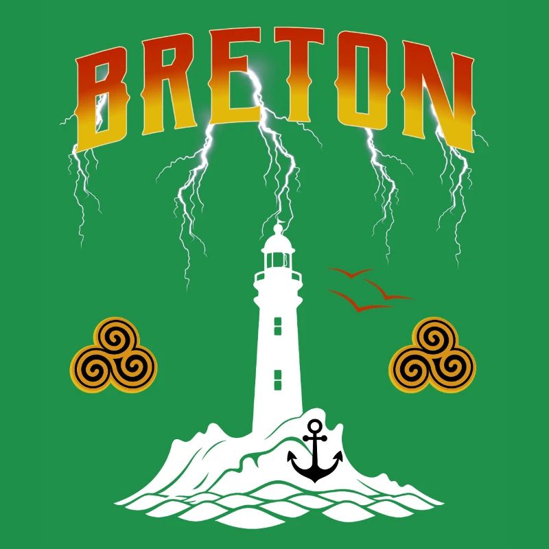 BRETON - PHARE DE BRETAGNE - ECLAIRS