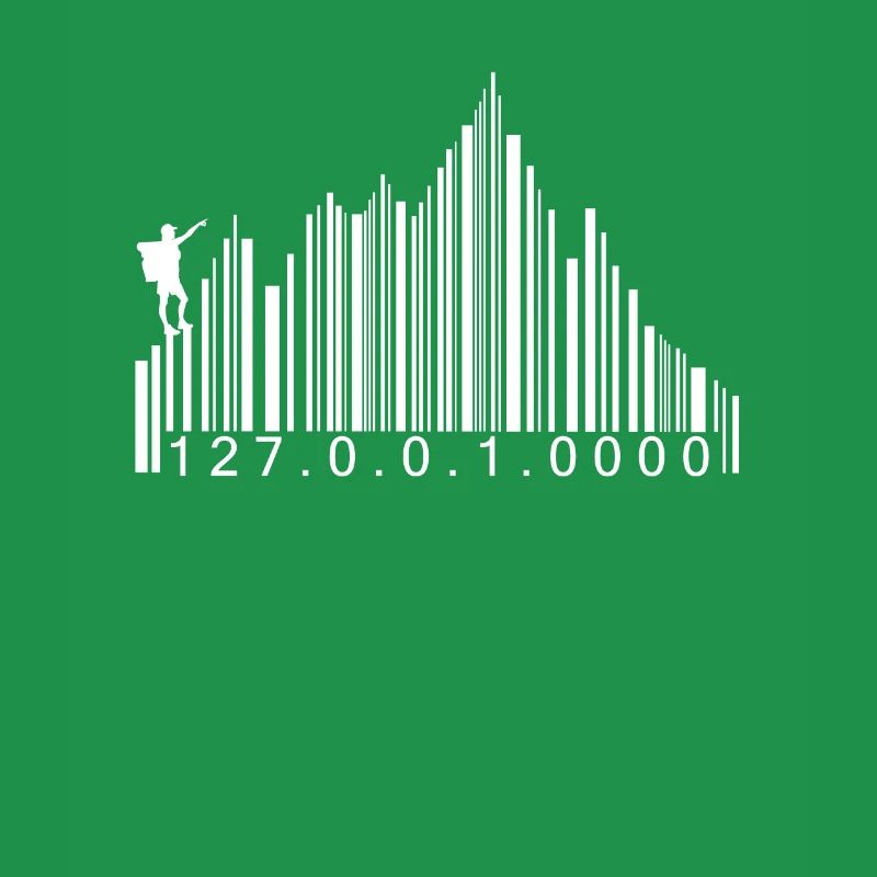 Code-barres montagnes code randonnée randonneur