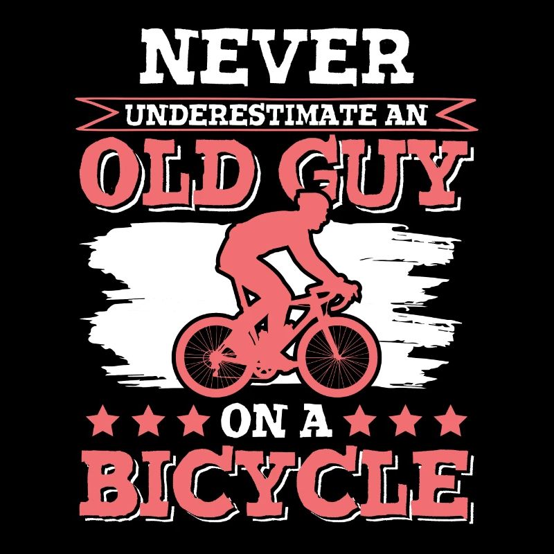 old man cycling