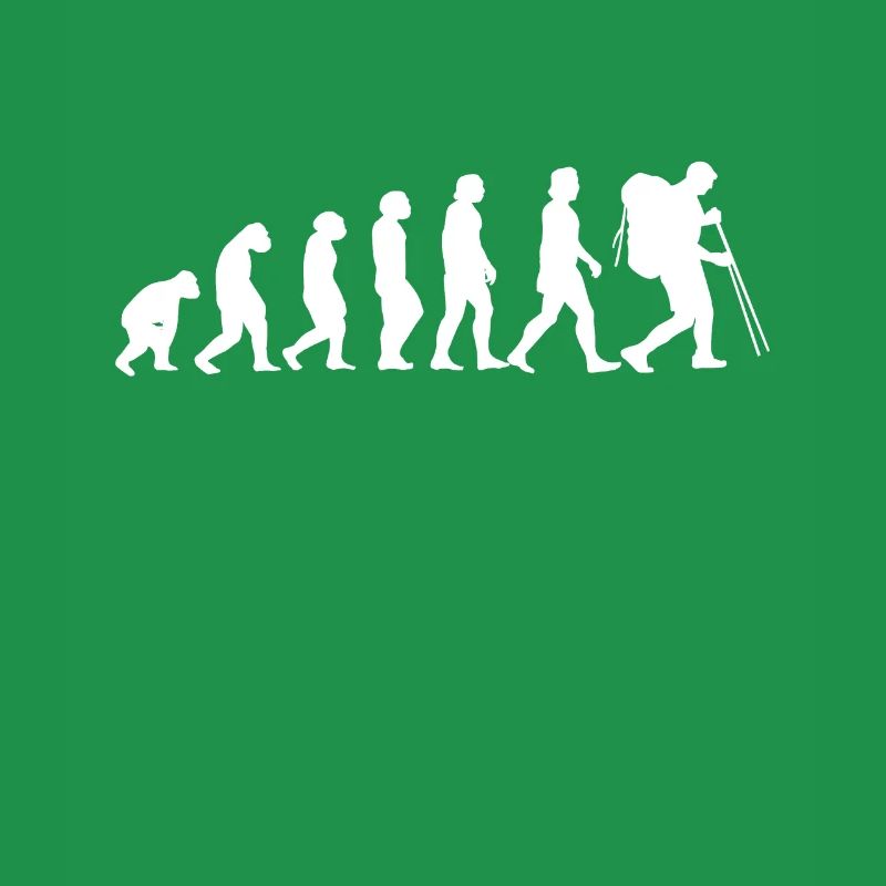 Evolution Mann Rucksackreisen Pilger Wandern