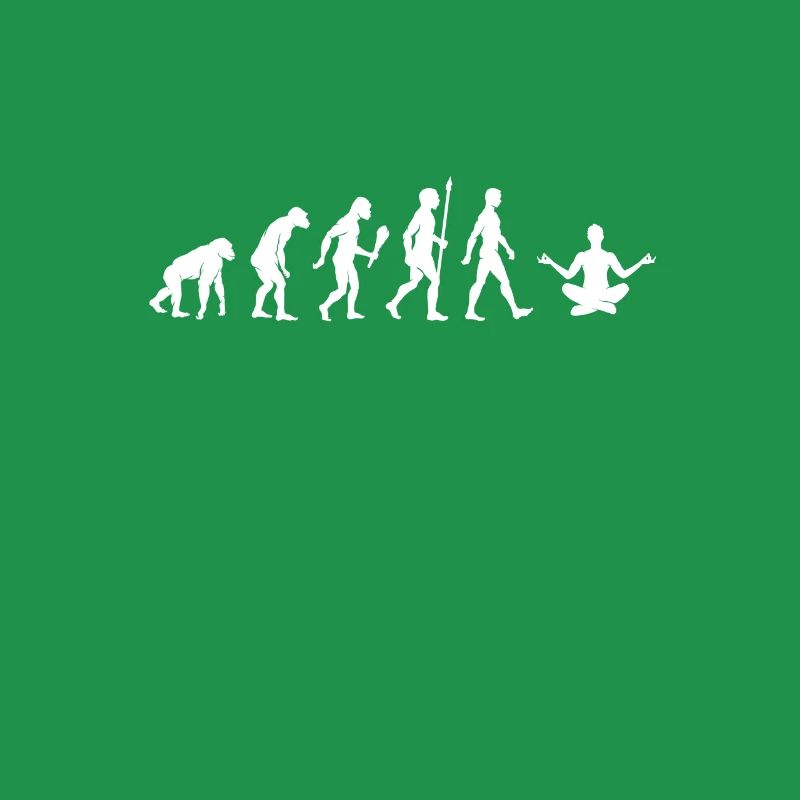 Lustige Meditation Evolution Yoga Geschenkidee