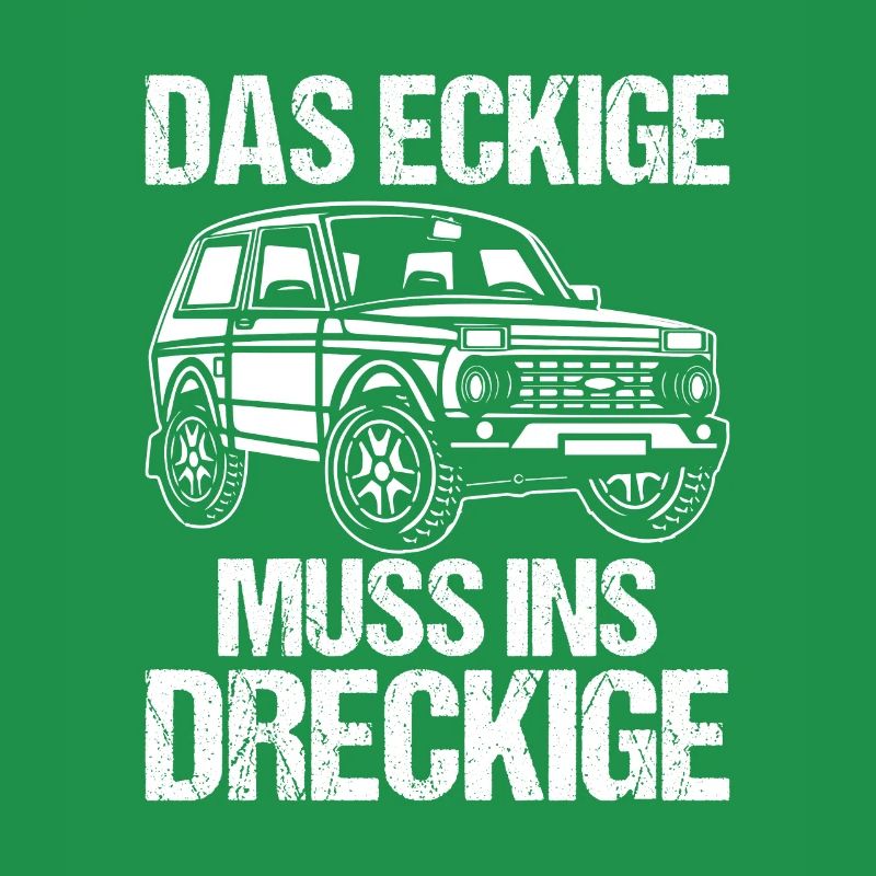Das Eckige muss ins dreckige Lada Niva