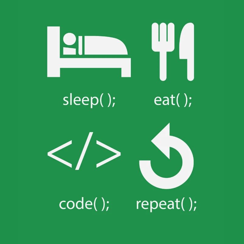Programmierer Entwickler - Eat Sleep Code Repeat