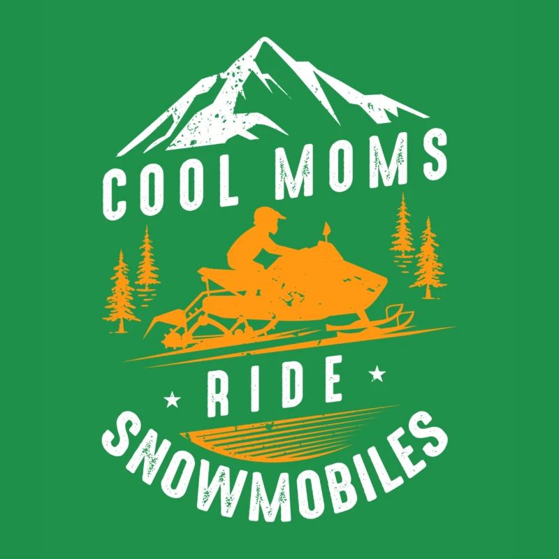 Muttertag Snowmobile Mom Mama Mutter