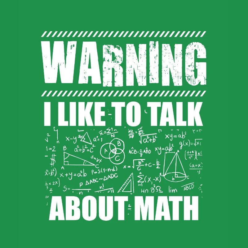 Avertissement mathématicien | Maths enseignant idée cadeau