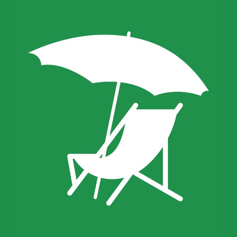 Chaise avec parasol