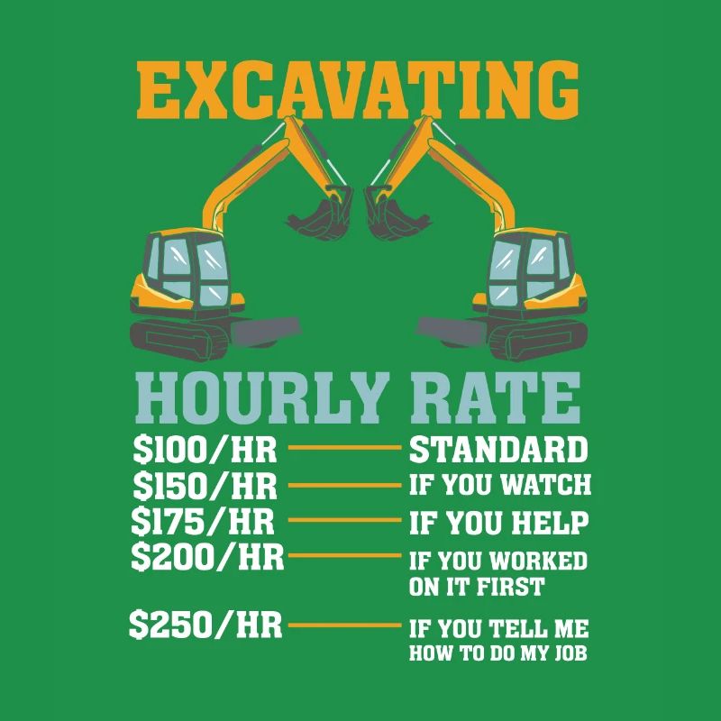 EXCAVATOR OPERATOR : Excavating Hourly Rate