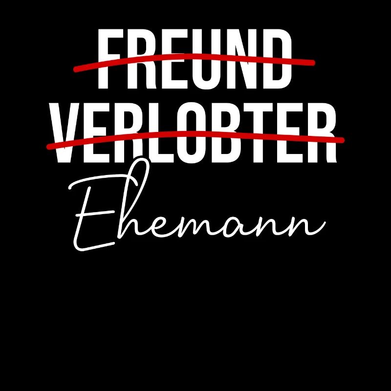 Freund Verlobter Ehemann Hochzeitstag Ehemänner