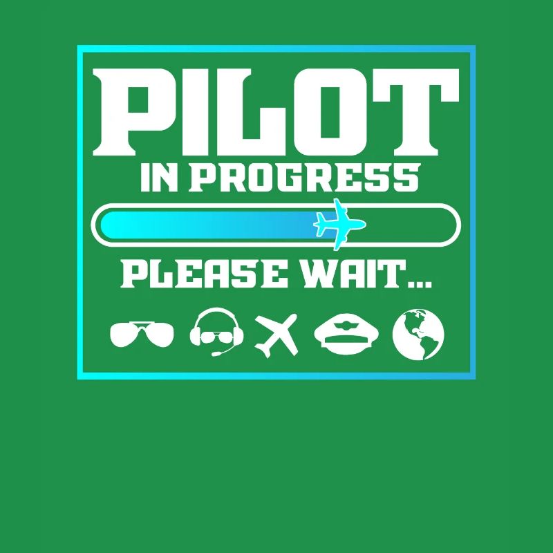 Pilot In Progress Funny Flight School Student