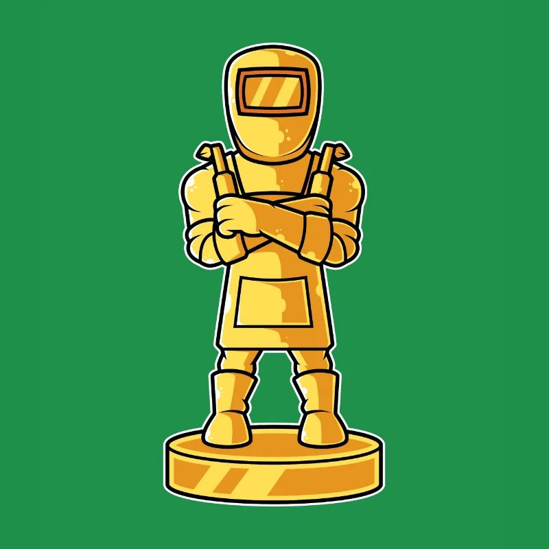 Goldene Trophäe Schweißer