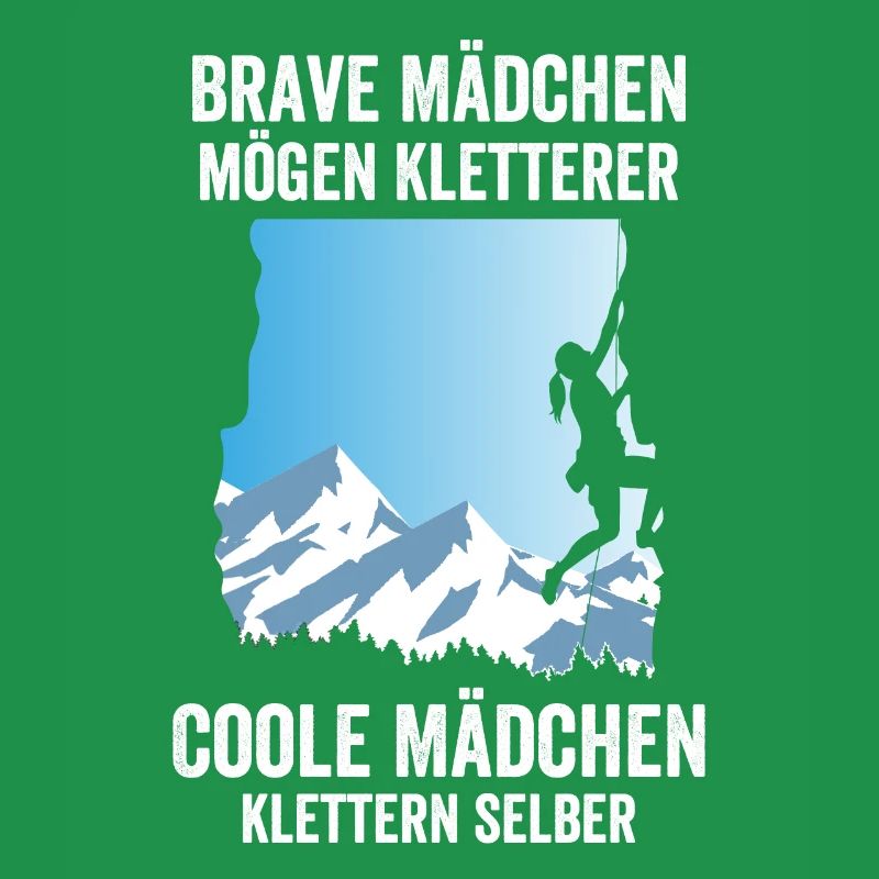 Brave Mädchen, Kletterer Coole Mädchen klettern Mä
