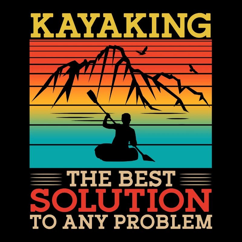 Kayaking The Best Solution Retro