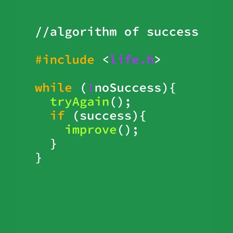 Erfolg erfolgreicher Programmierer Algorithmus