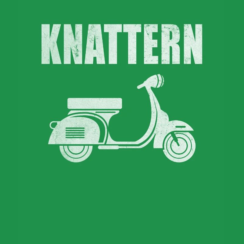 Roller Motorroller Scooter Knattern Rollerfahrer