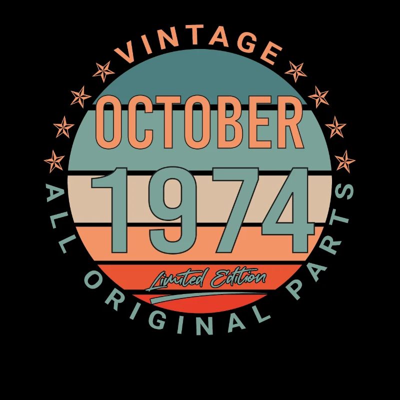 Oktober 1974 Retro Geschenkidee