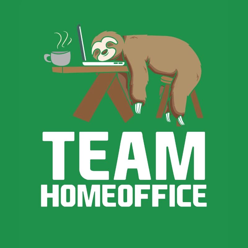 Team Home Office Sleeping Sloth Funny Lazy Sloth
