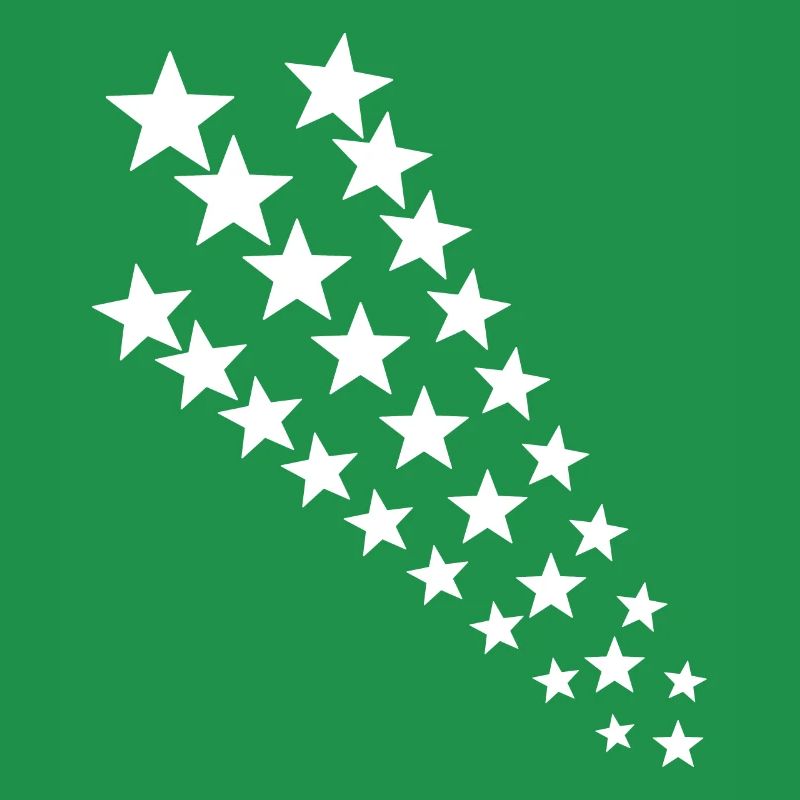 Queue étoilée en blanc