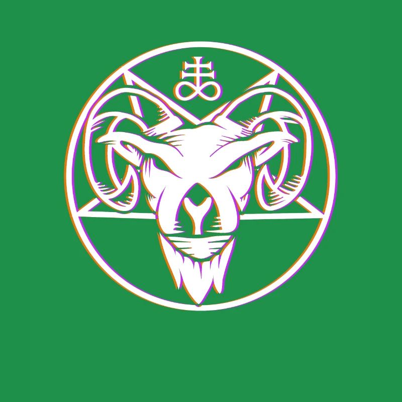 Baphomet Devil Goat Satan Symbol Bafomet