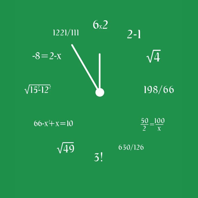 Math Clock Drôle Mathématiques Mathématicien Mème